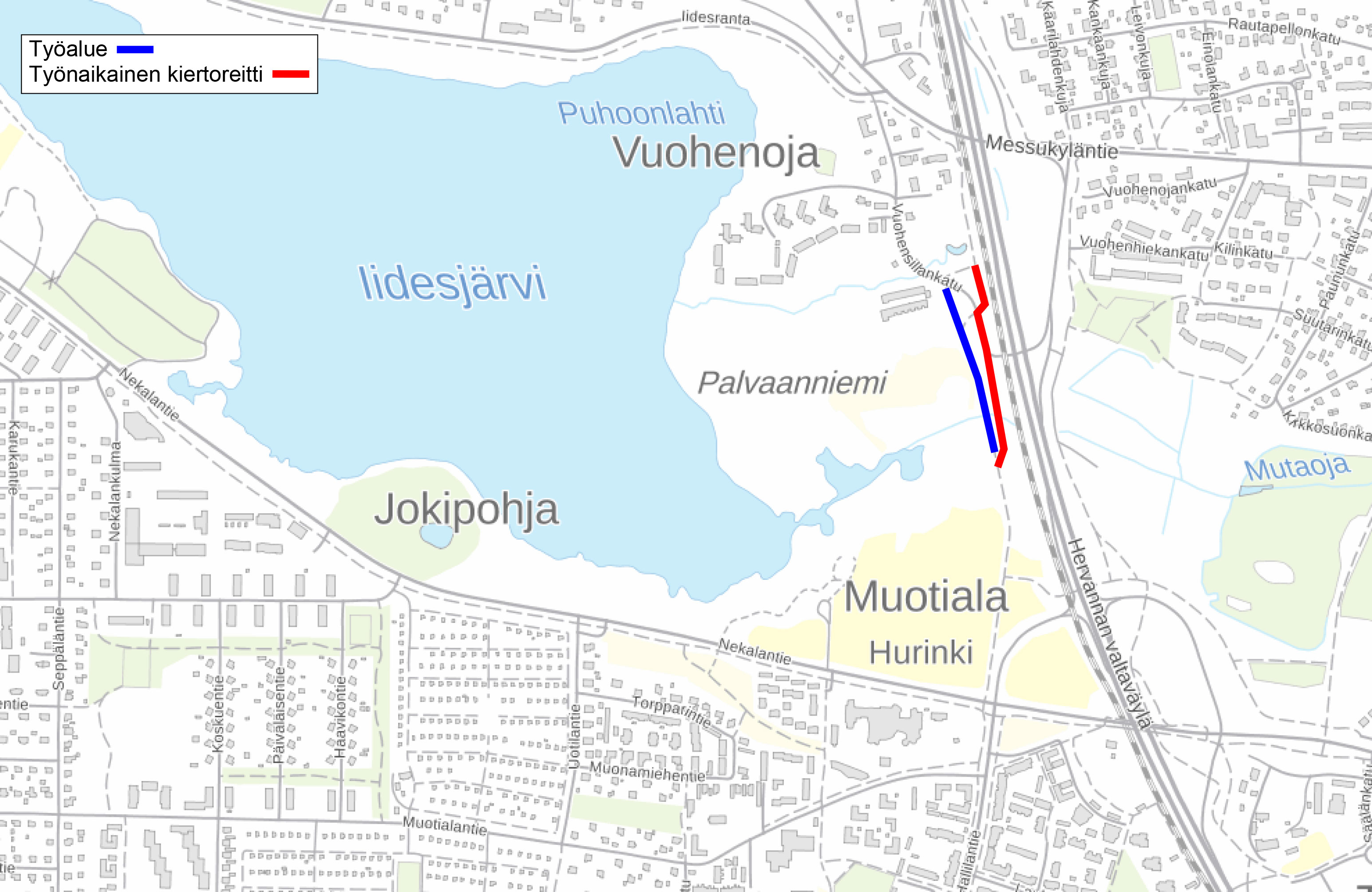 Vuohenojalla aloitetaan jalkakäytävän ja pyörätien maapohjan kunnostustyöt [ Tampereen kaupunki - Ajankohtaista]