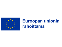 EU:n lippu ja teksti "Euroopan unionin rahoittama" vieressä